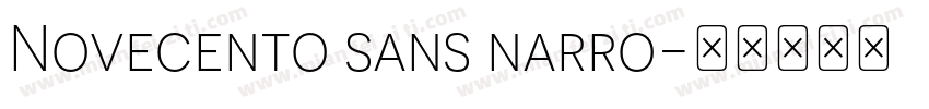 Novecento sans narro字体转换